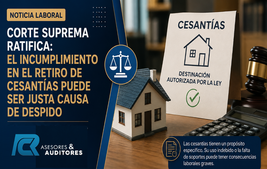 USAR EL RETIRO ANTICIPADO DE LAS CESANTÍAS PARA UN FIN DISTINTO AL AUTORIZADO PUEDE JUSTIFICAR EL DESPIDO DEL TRABAJADOR